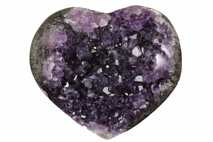 Dark Purple Amethyst Heart - Uruguay #173231